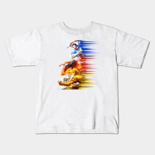 Tiger Wong Long Hu Men Dragon Heroes Attack Kids T-Shirt